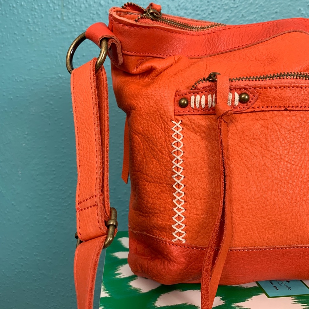 Lucky Brand Vivid Orange Cross Body Bag BRAND NEW